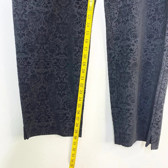 NWT Charter Club Cambridge Slim Leg Waist Smoothing Flocked Floral Pants 22W - Picture 11 of 12